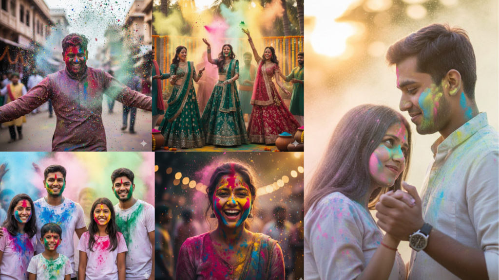 Google Gemini AI Photo Editing Prompts for Holi