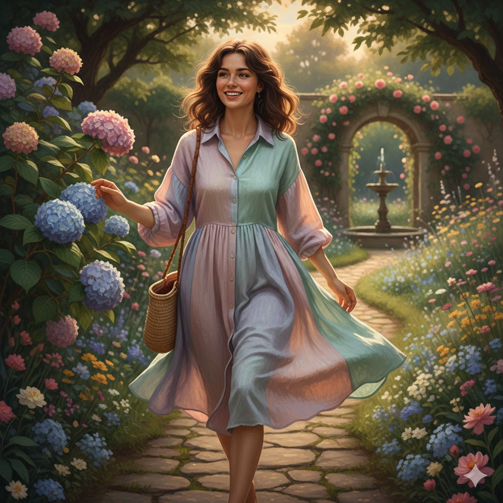 Pastel Garden Stroll