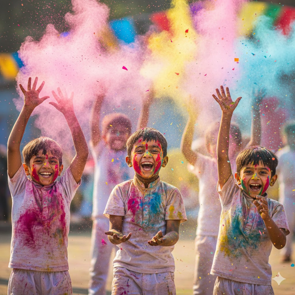 Kids Holi Photography Prompt
