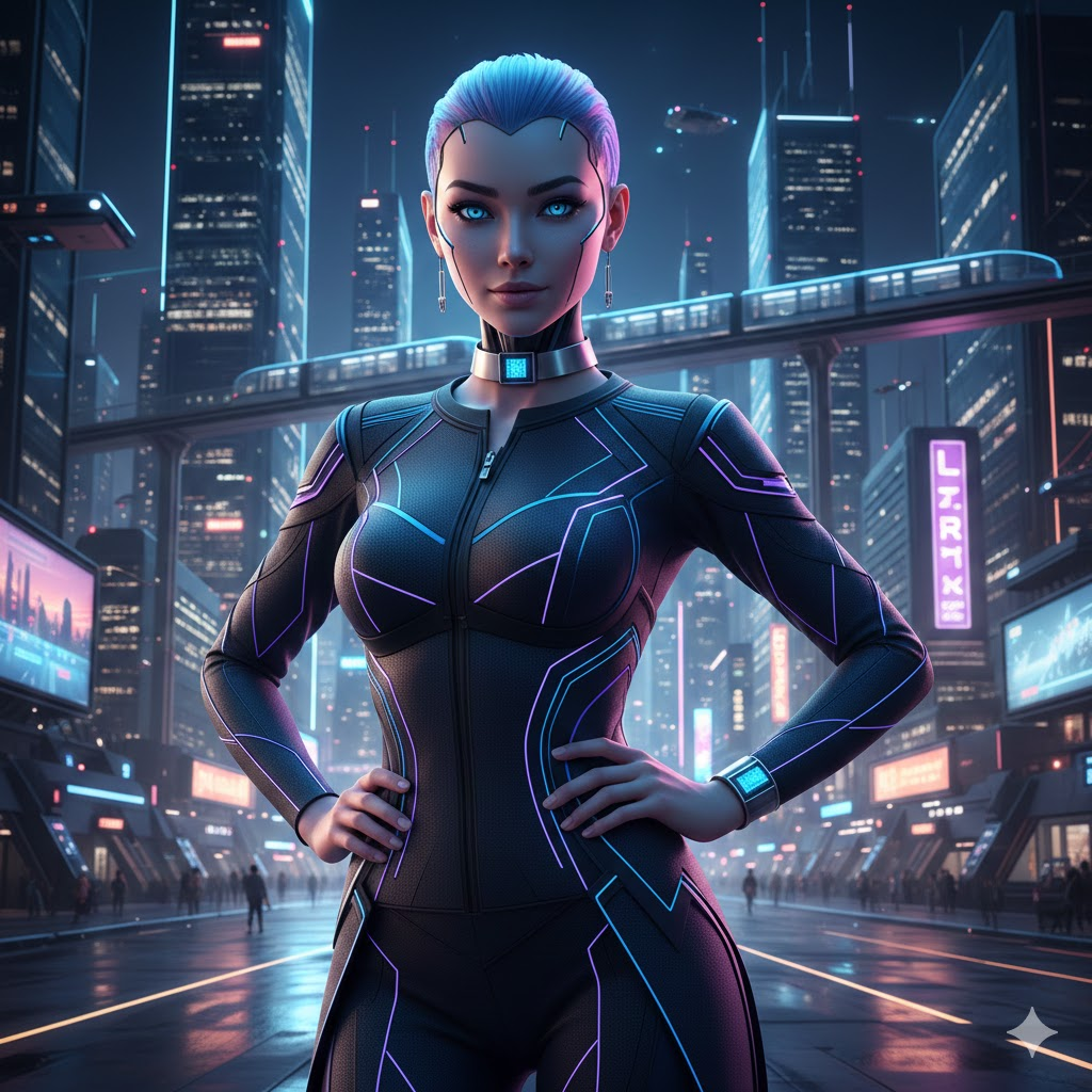 Futuristic Smart Fashion Look