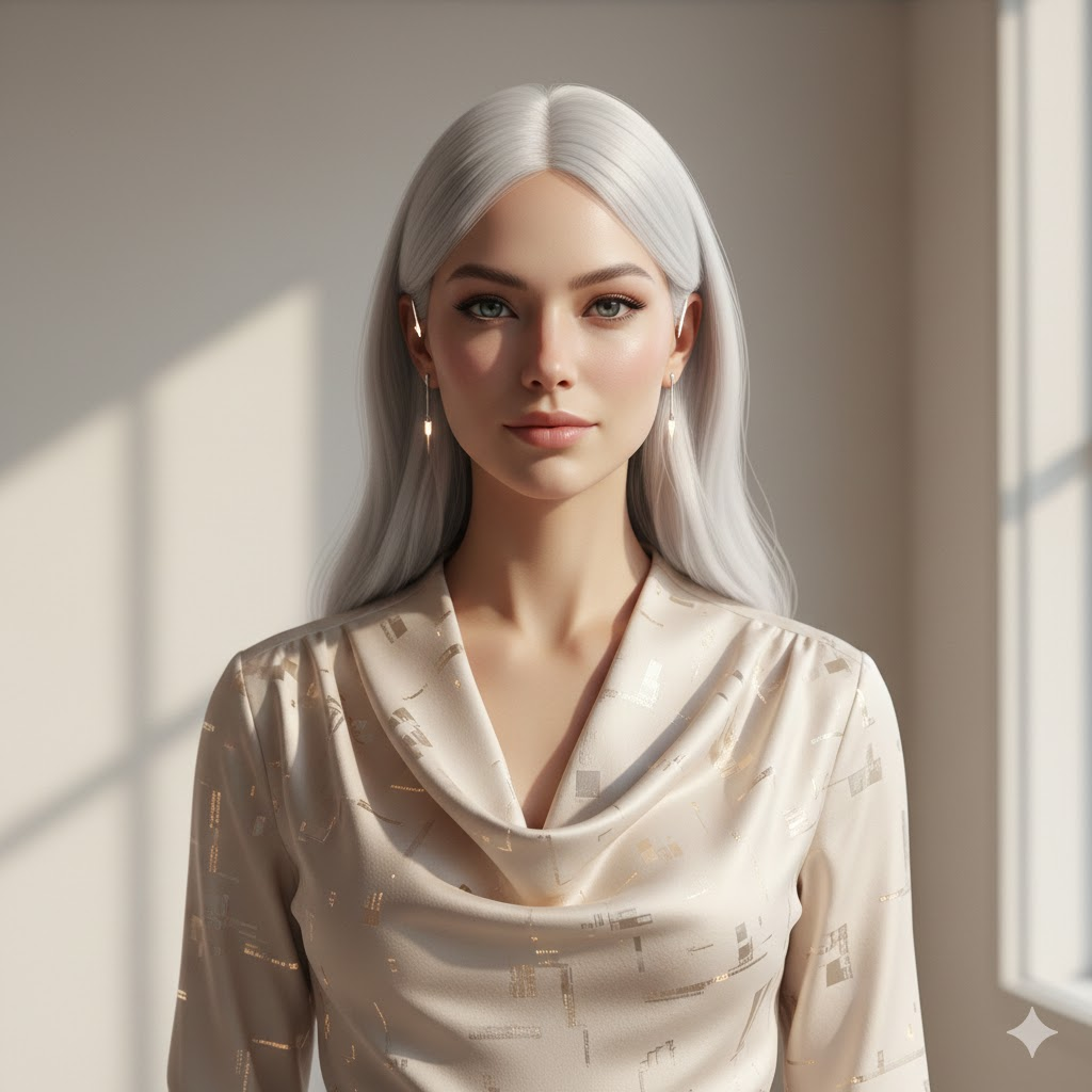 Minimalist Digital Fashion Portrait