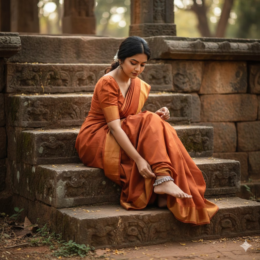 Rust-Orange Serenity Look