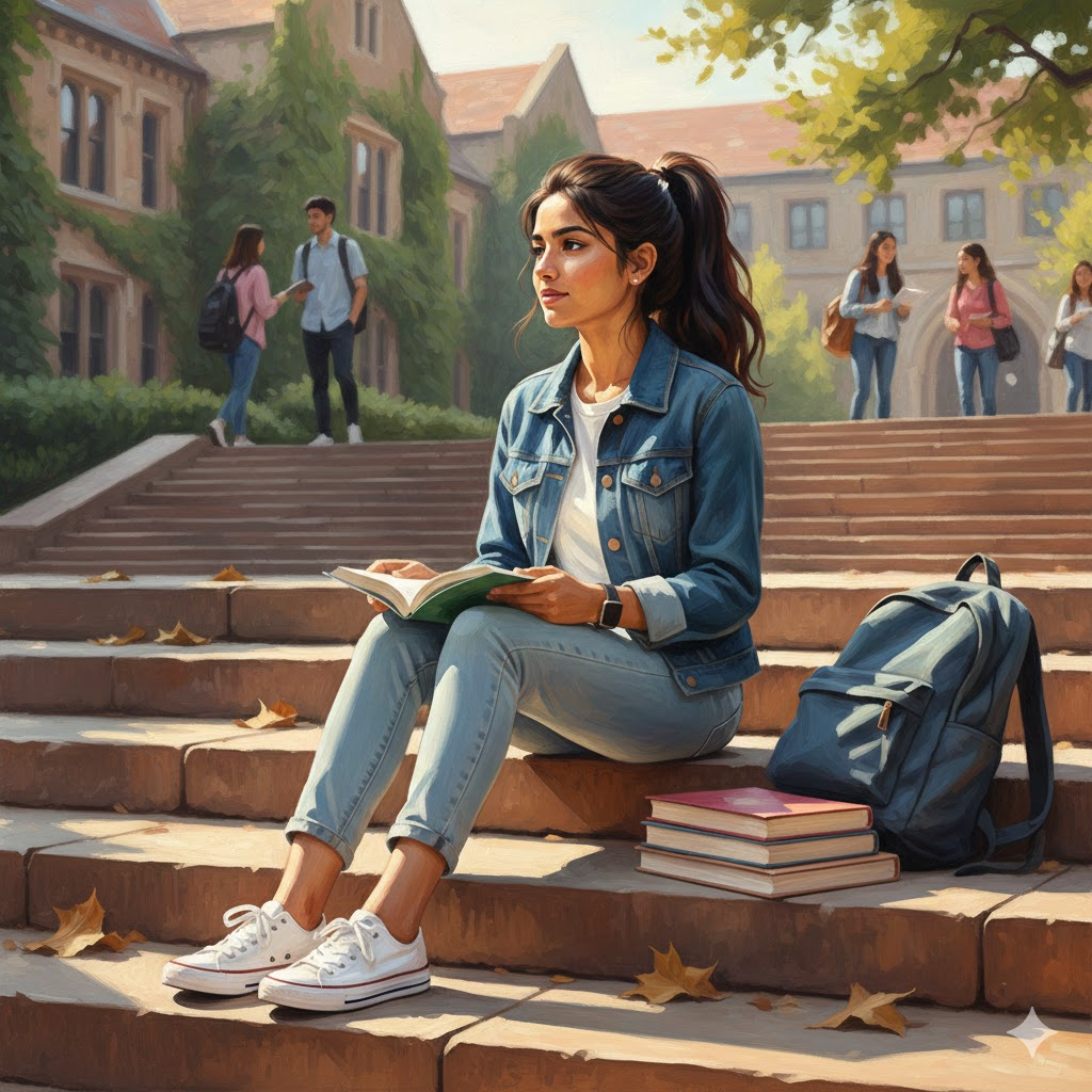 Campus Calm Portrait