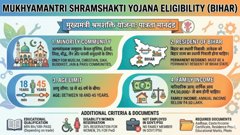 Mukhyamantri Shramshakti Yojana Eligibility