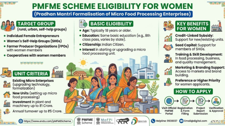 PMFME Scheme Eligibility for Women